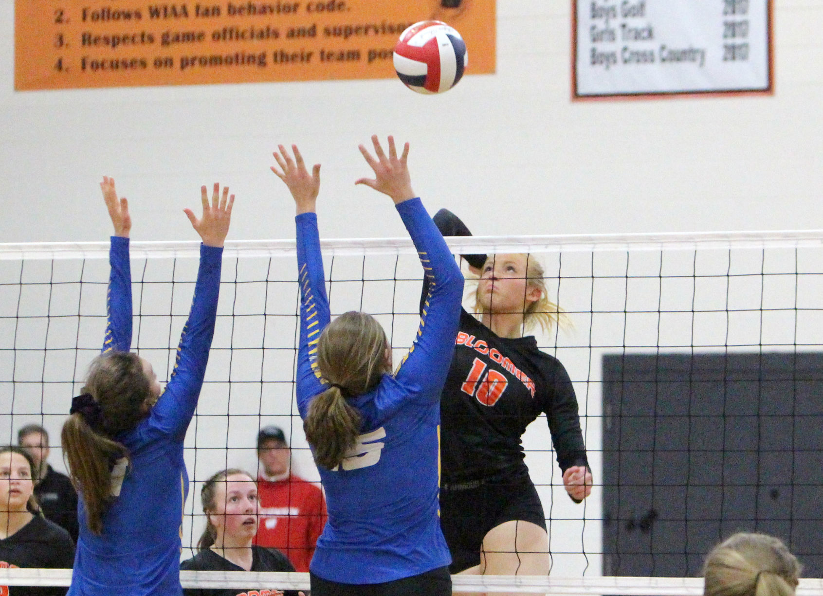 Rice Lake at Bloomer volleyball 10-24-19